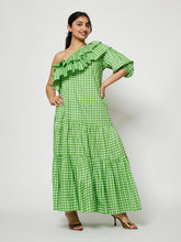 GRASS MIDI DRESS
