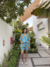 TEAL TIGER 3 PIECE PAJAMA SET