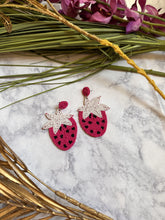 STRAWBERRY BEADED EARRINGS