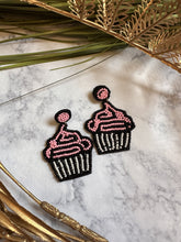 CUPCAKE BEADED EARRINGS