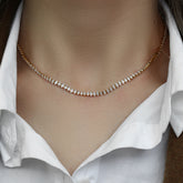 OVAL DIAMOND NECKLACE