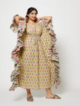 ZARIA FRILL CAFTAN