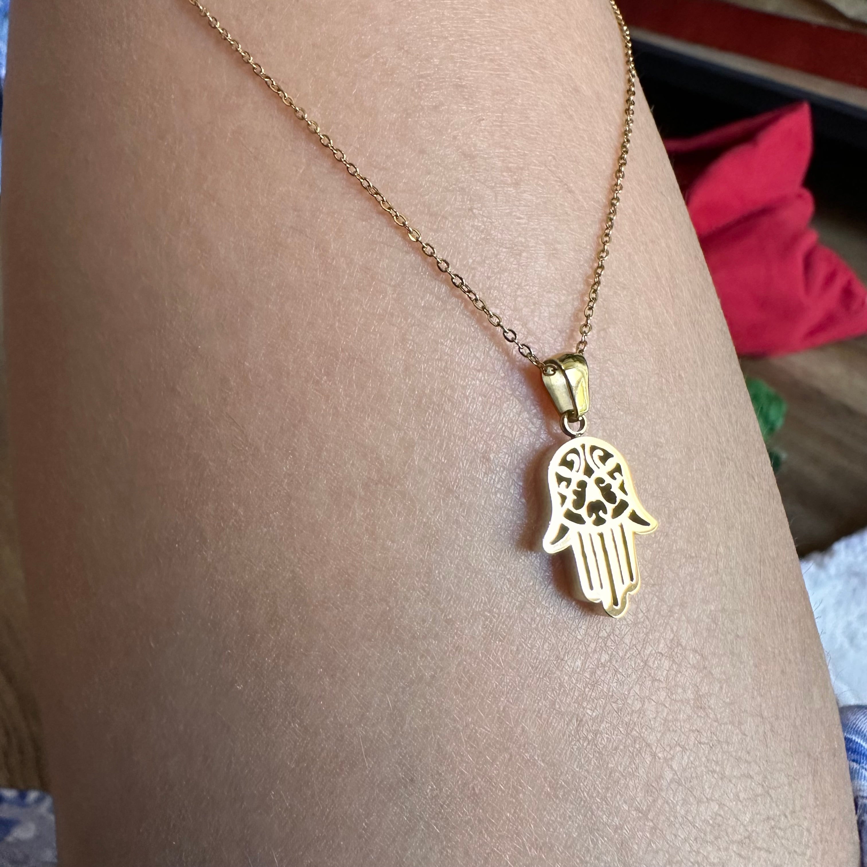 HAMSA GOLD NECKLACE