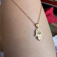 HAMSA GOLD NECKLACE