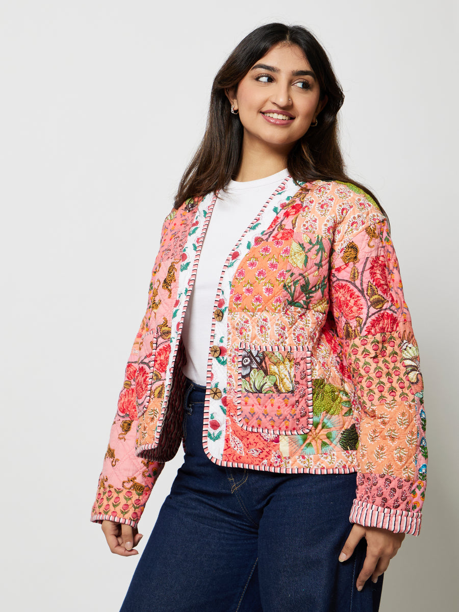 FEATHER WEAVE COTTON JACKET
