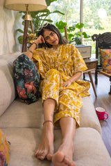 GOLDEN BLOOM KAFTAN SET