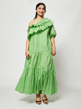 GRASS MIDI DRESS