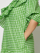 GRASS MIDI DRESS