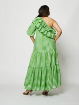 GRASS MIDI DRESS
