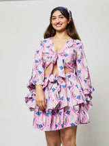 HIBISCUS SHORT SKIRT SET