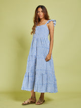 POLKA MIDI DRESS