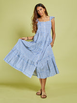 POLKA MIDI DRESS