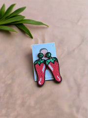 MIRCHI BEADED EARRINGS