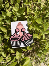 CUPCAKE BEADED EARRINGS