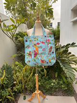 PUFFIN COTTON QUILTED TOTE