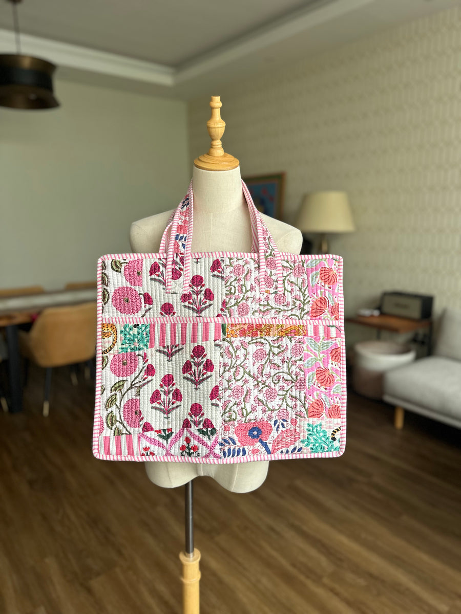 PATCHED TOTE BAG