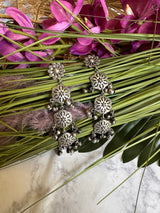 ZEPI OXIDISED EARRINGS