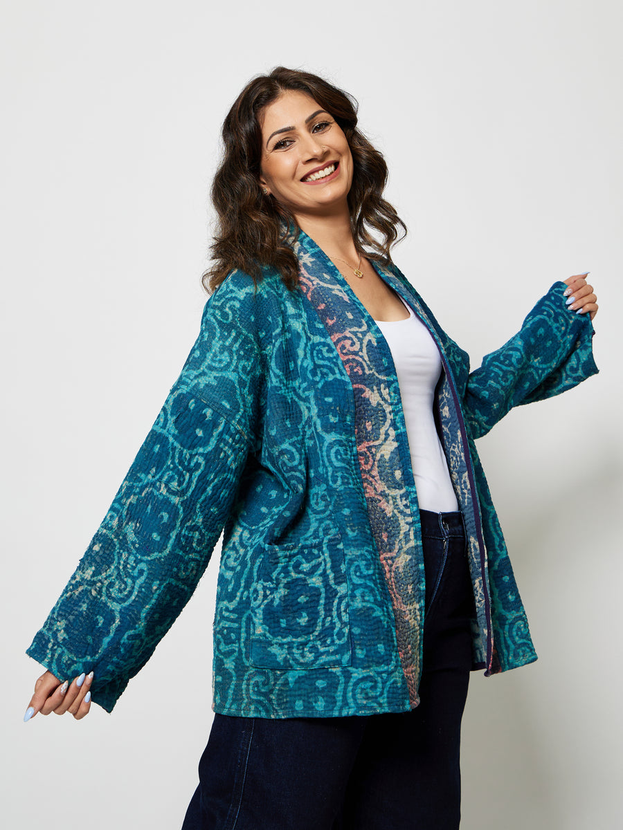 INDIGO KANTHA JACKET