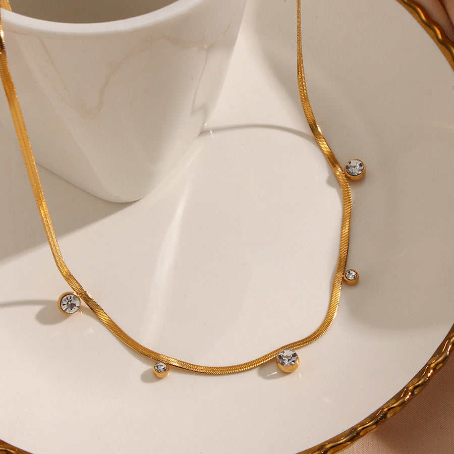 ROUND ZIRCONIA NECKLACE