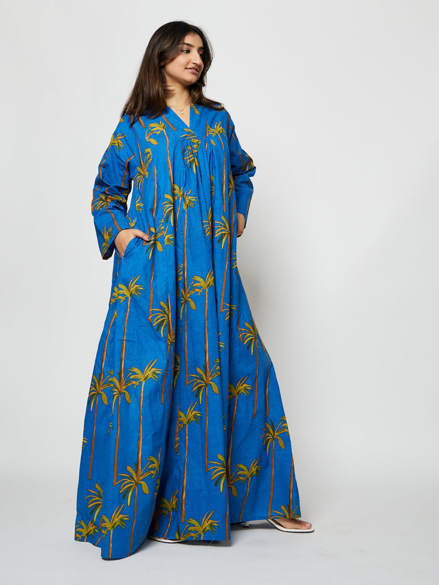 PALM TREE LONG DRESS