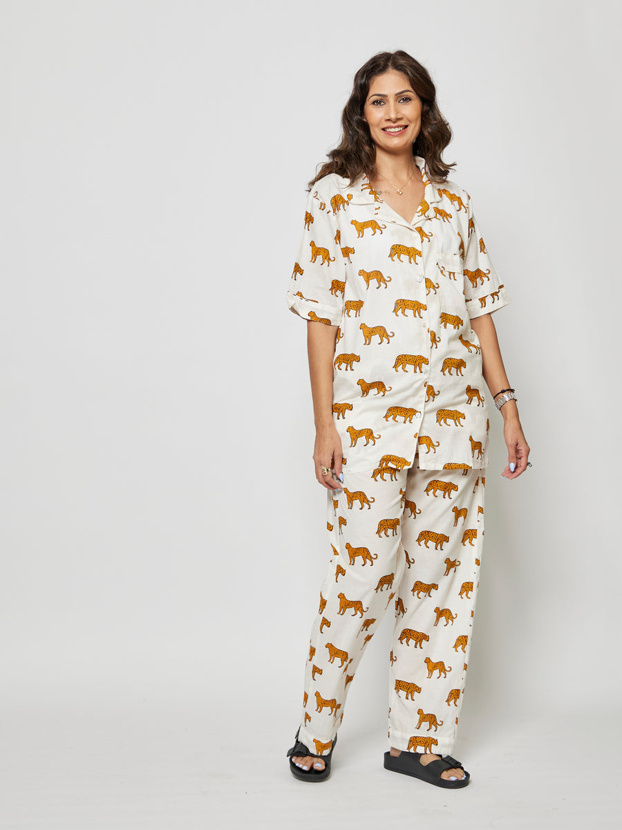 LEOPARD PAJAMA SET