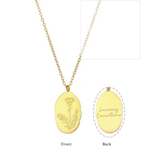 FLOWER MONTH NECKLACE
