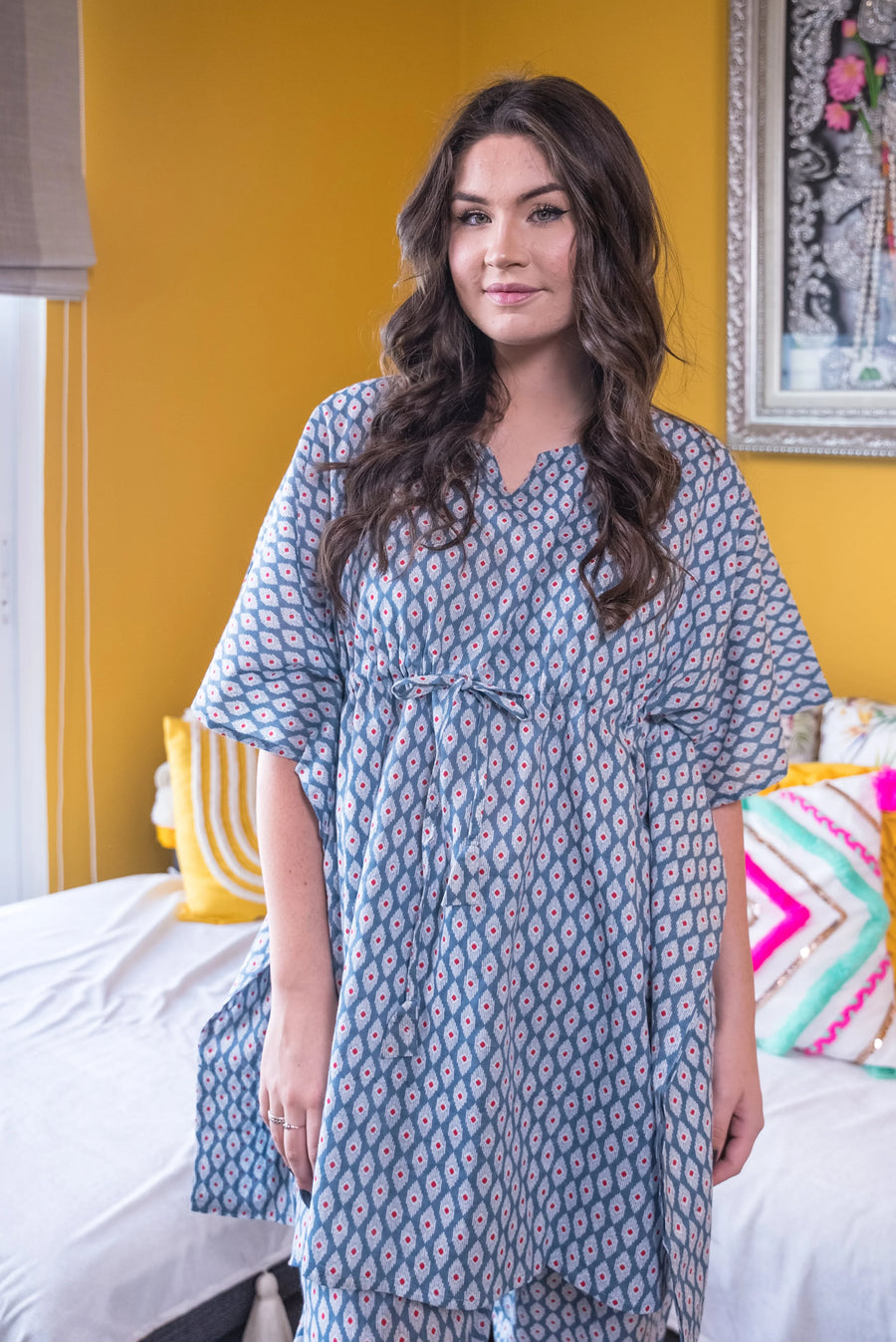 SILVER MOONLIGHT KAFTAN SET