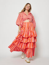 TANGERINE SKIRT SET