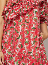 WATERMELON MIDI DRESS